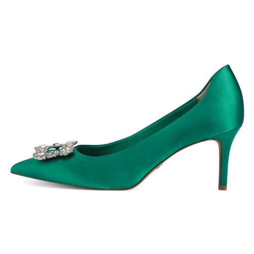 Pantofi eleganti dama, 22430/20 726 green satin - Img 3