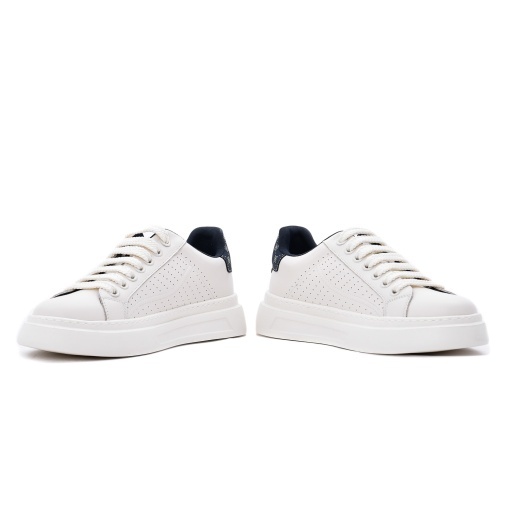 Pantofi sport barbati din piele naturala, Gryxx, 7CCJ80004A 35-N, alb bleumarin - Img 5