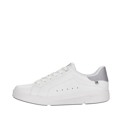 Pantofi Sport Damă Rieker 41902-80 Albi - Piele Naturală - MemoSoft - Img 6