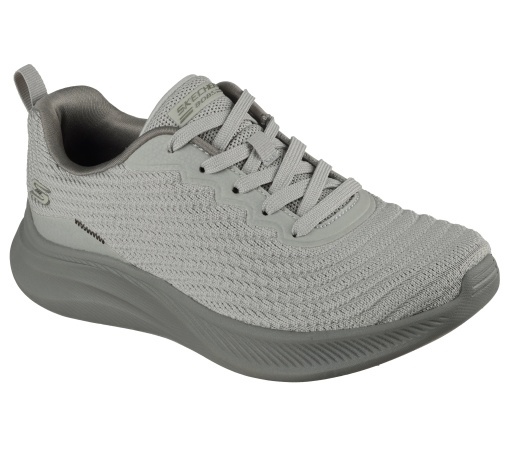 Pantofi sport damă Skechers gri cu Memory Foam Bobs Moda Flex-Mello 117731 Sage - Img 3