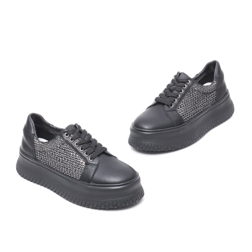 Pantofi tip sneakers, diverse, W1W140022A 01-Z, negru - Img 2