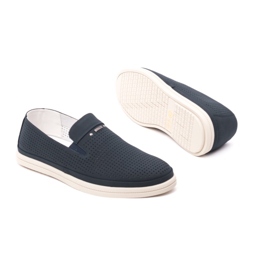 Pantofi vara bărbătești Otter J2J260015C 42-N din piele naturala, bleumarin - Img 4