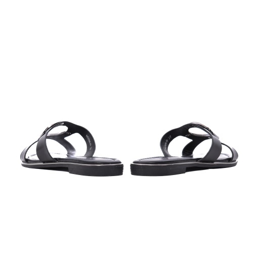 Papuci dama din piele naturala, PASS Collection 1WHD2506-59, negru - Img 6