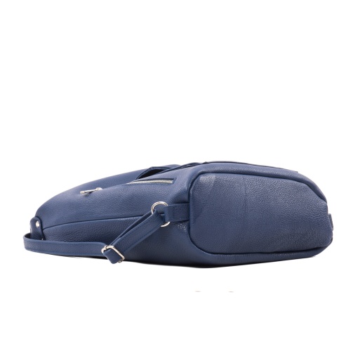 Poseta dama, piele naturala, DUO M205 Albastru - Img 4