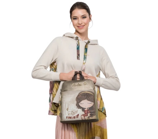 Rucsac Damă Anekke 42705-073 - Know Yourself - Auriu - 31 cm - Img 2