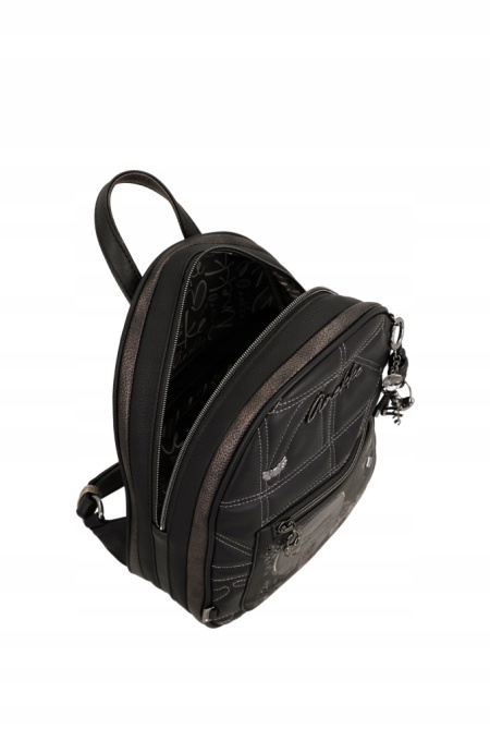 Rucsac damă ORCHESTRA IRON din piele ecologica, Anekke 43755-252 Negru - Img 2