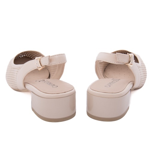 Saboti dama din piele naturala, Caprice, 9-29602-44 404 CREAM NAPPA, crem - Img 5