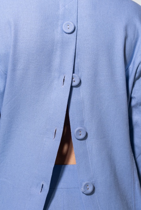Sacou dama uni din in PARMA, Hermosa, bleu - Img 3