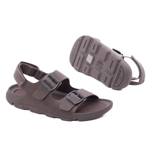 Sandale barbati din piele naturala, JEEP, DAYTONA SANDAL JM61121A 030 DK.BROWN, maro inchis - Img 4