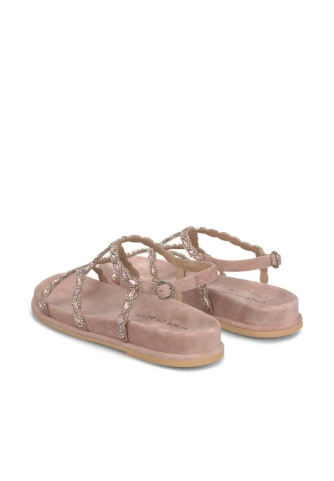 Sandale Damă Alma en Pena V267100 - Suede Old Pink - Img 3