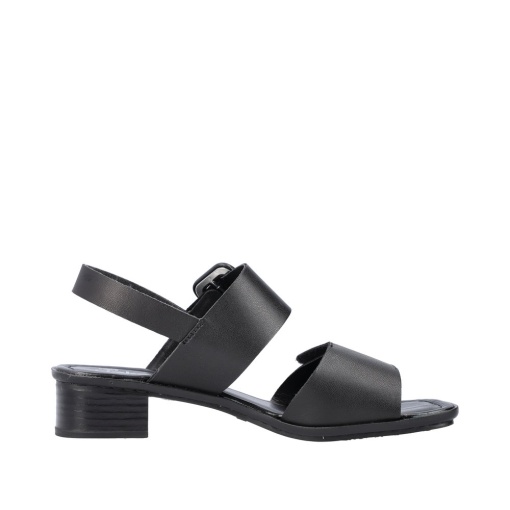 Sandale dama casual, piele naturala, 62663-01, negru - Img 8
