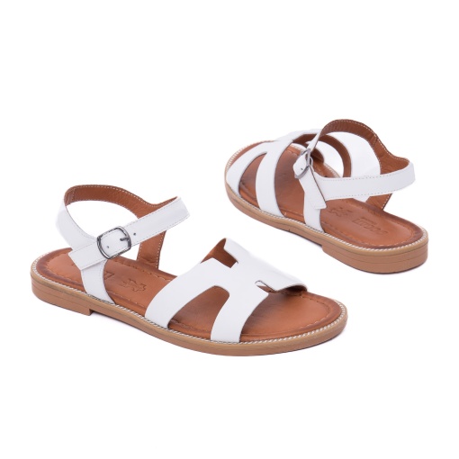 Sandale dama din piele naturala, Dogati, 018 10997 SEYAZ, alb - Img 3