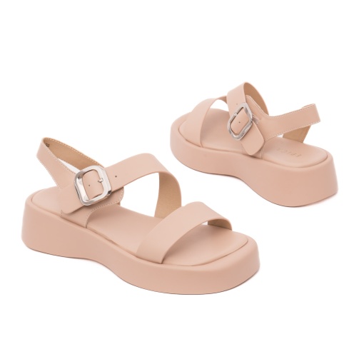 Sandale dama din piele naturala, Epica, H1WC60006B 03-N, bej - Img 3