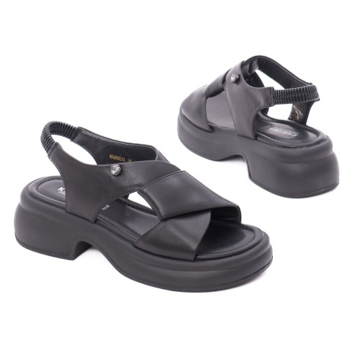 Sandale dama din piele naturala, Karisma 9NMA80001A 01-N, negru - Img 3