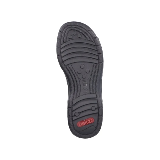 Sandale dama din piele naturala, Rieker 64561-00, negru - Img 9