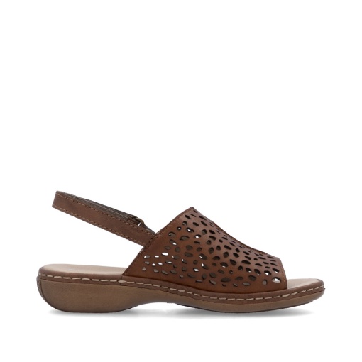 Sandale damă piele Rieker 65985-25 maro - Img 5