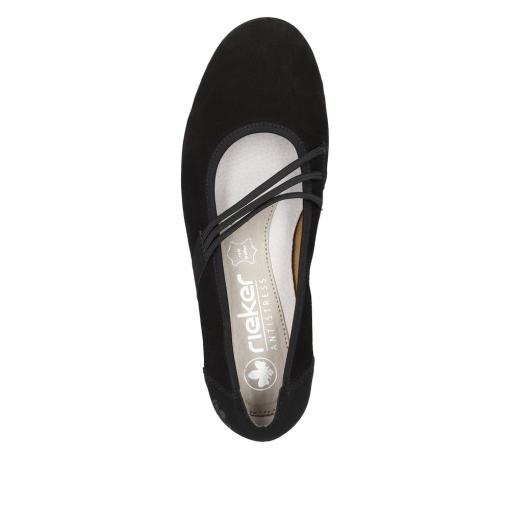 Balerini dama, piele naturala nabuc, L9369-00, negru - Img 6