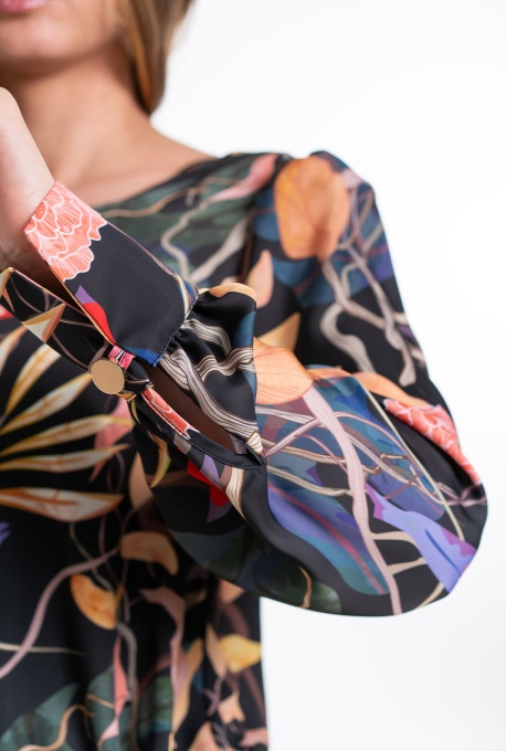 Bluza dama cu imprimeu floral ADDISON, multicolor - Img 3
