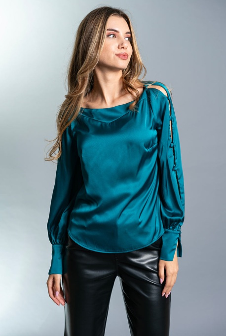 bluza din satin elastic