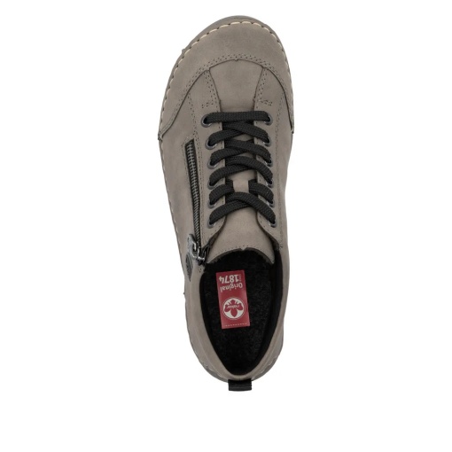Botine dama din imitatie de piele, Rieker, 52514-42, gri - Img 5