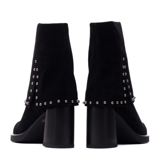 Botine dama din piele intoarsa, Epica 3V1244-S791-G6 negru antilopa - Img 6