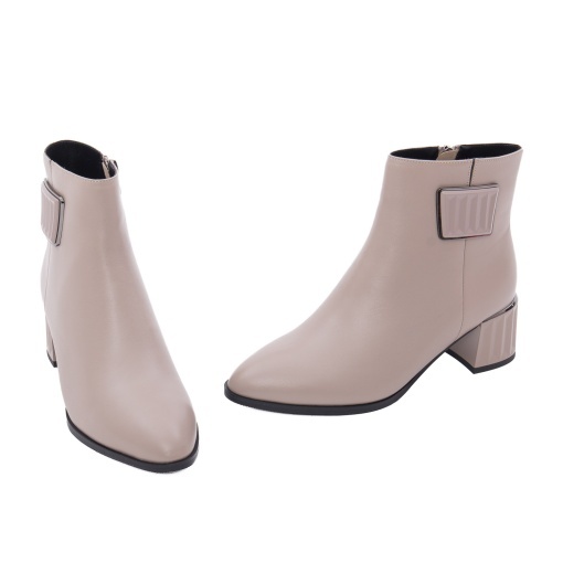 Botine dama din piele naturala, Epica 1K390004A 03-N, bej - Img 2