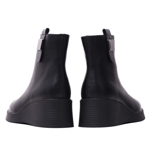 Botine dama din piele naturala, PASS Collection, 1WB90001A 01-N, negru - Img 7