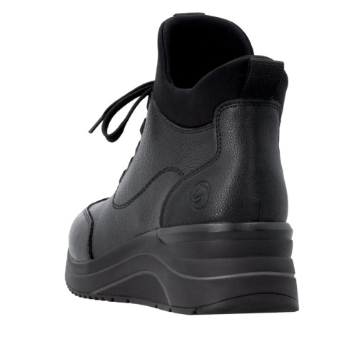 Botine dama din piele naturala, Remonte D0T81-00, negru - Img 5