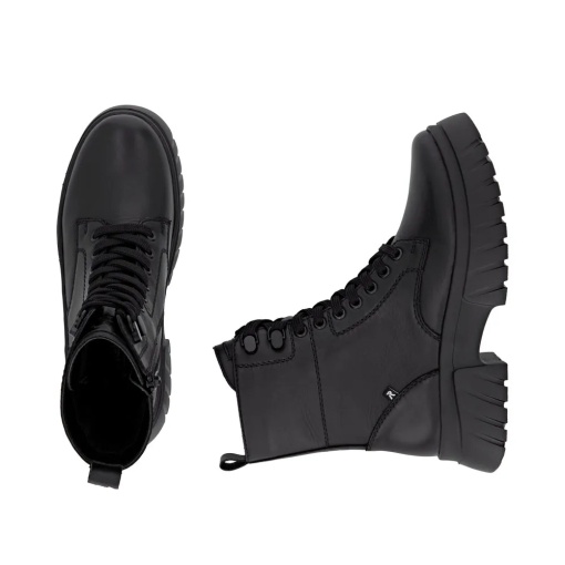 Botine dama din piele naturala, Rieker W1870-02, negru - Img 10