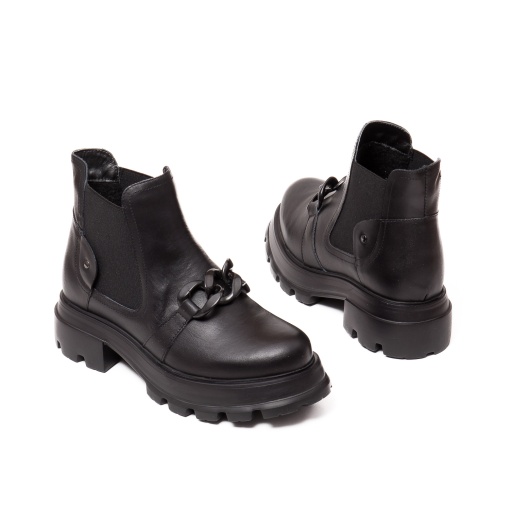 Botine dama piele, 028, negru - Img 6