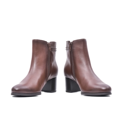 Botine dama, piele naturala, GB55692-24, maro - Img 4