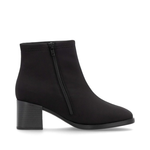 Botine negre cu toc bloc și fermoar D0V77-00 - Img 5