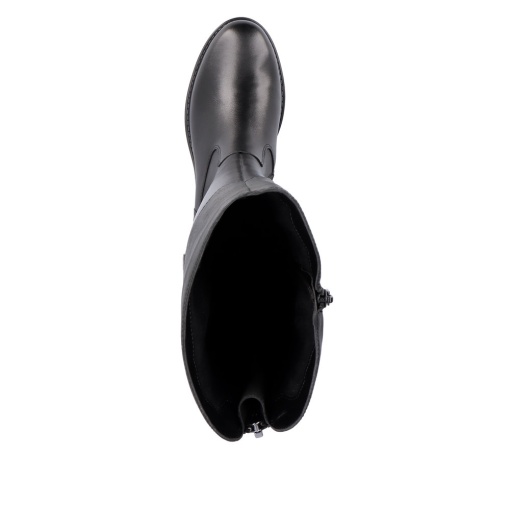 Cizme cu pulpa reglabila, piele naturala, R6581-04, negru - Img 6