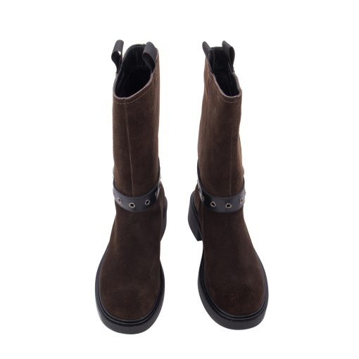Cizme scurte dama KARISMA 1J890003B 02-I, maro inchis - imagine 5