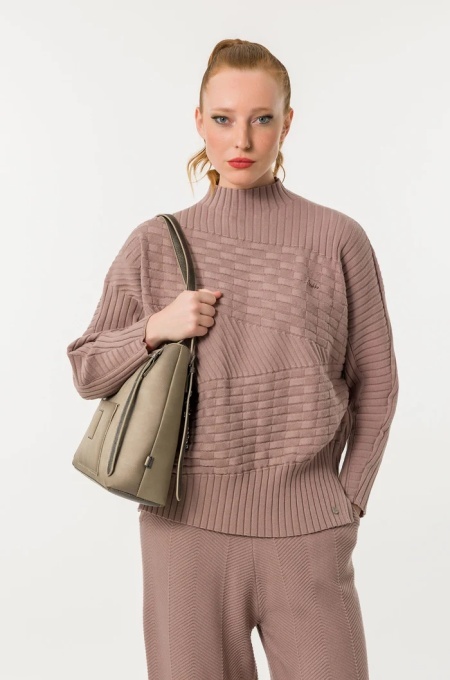 Geanta eleganta din piele ecologica, Anekke 43632-453 Taupe Multicolor - Img 10