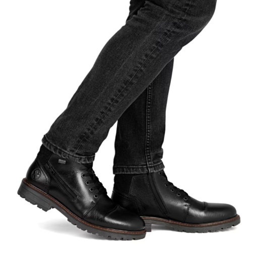 Ghete barbat, piele naturala 32020-00, negru - Img 10