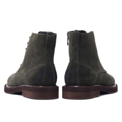 Ghete barbati din piele intoarsa, Otter, L1L170016C 40-I, kaki - Img 6
