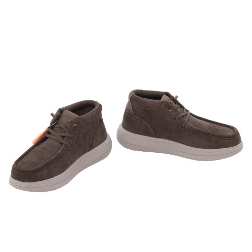 Ghete barbati din piele naturala intoarsa, Impronte IM62061A 030 GHEBO WALLABEE MID, maro - Img 3