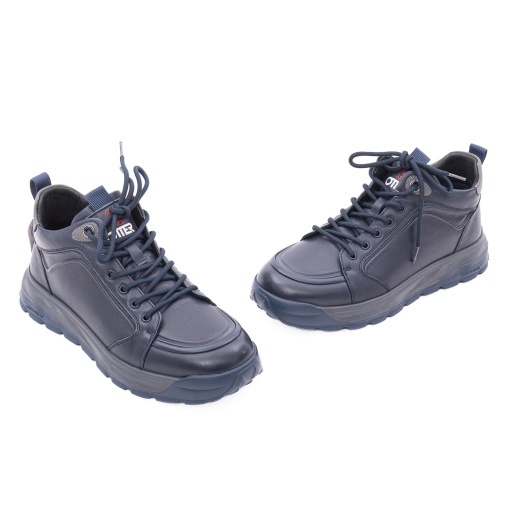 Ghete barbati din piele naturala, Otter 1CJ90019B 42-N, bleumarin - Img 2