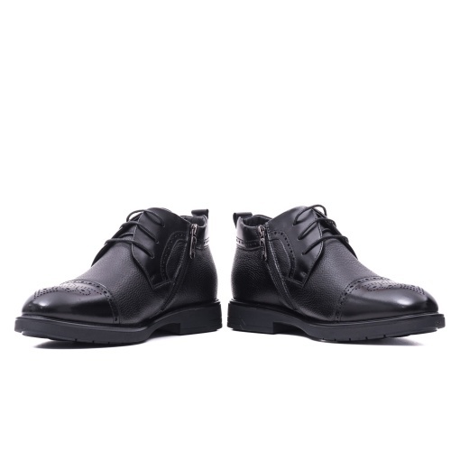 Ghete barbati din piele naturala, Otter, 7FSN70005A 01-N, negru - Img 5