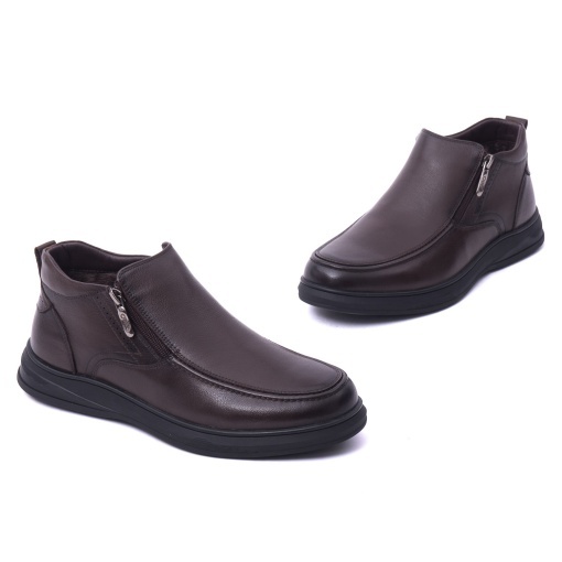 Ghete barbati din piele naturala, Otter, L1L170007B 02-N, maro - Img 2
