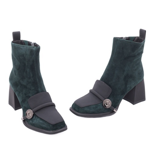 Ghete dama din piele intoarsa, Epica 3V1216-S605-G5 C2-I, verde - Img 2