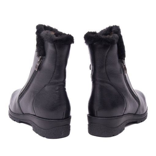 Ghete dama din piele naturala, Caprice 9-26409-41 02B BLACK NAPPA - Img 5