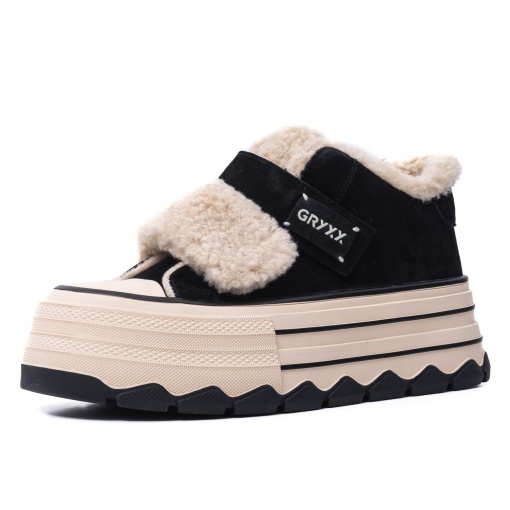 Ghete dama din piele naturala Gryxx, 2624D150-3R6 01-N, negru - Img 2
