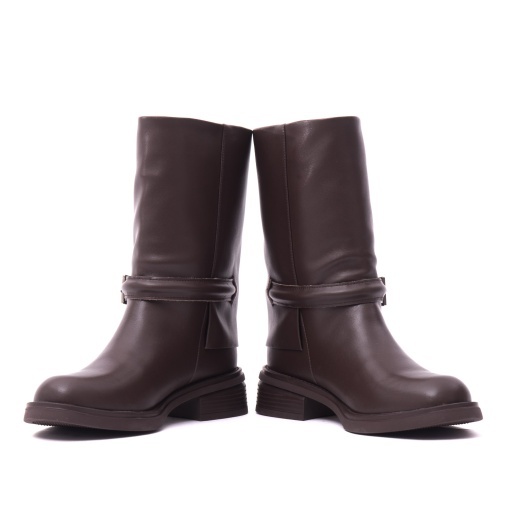 Ghete dama din piele naturala, Karisma, V724A494H-61B-C457 02-N, maro - Img 5
