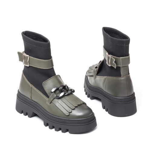 Ghete fashion, M 410 Kaki+Sint - Img 6