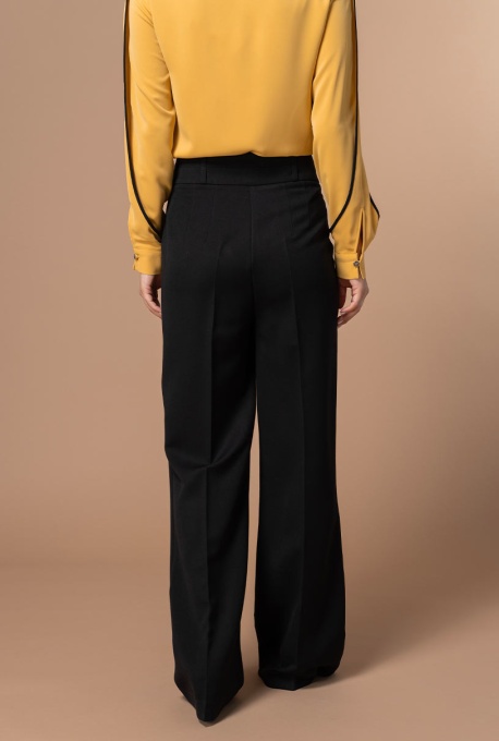 Pantaloni creati pentru a adauga rafinament tinutelor office si smart-casual SORAYA, Hermosa, negru - Img 9