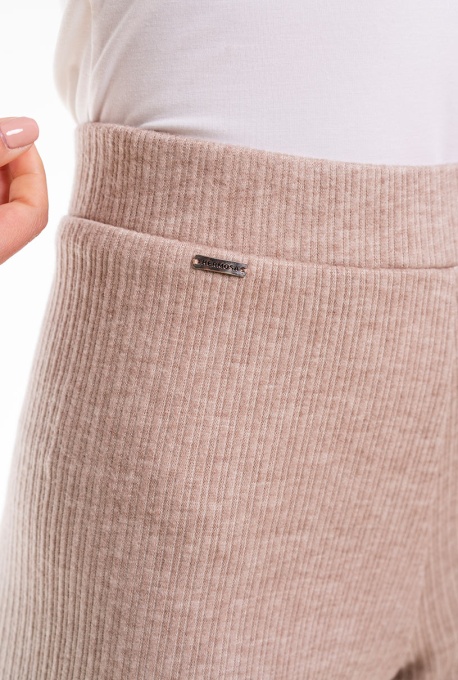 pantaloni uni tricotati