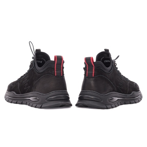 Pantofi barbati casual din piele naturala nabuc, Otter 1CJ30010A 01-2, negru - Img 6