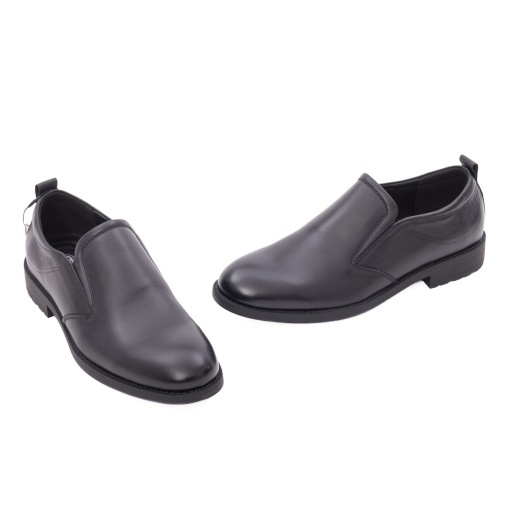 Pantofi barbati casual din piele naturala, Otter, 1DT90008A 01-N, negru - Img 2
